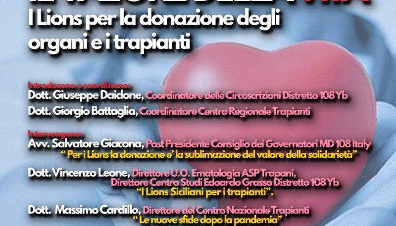 IL 27 CONVEGNO SU DONAZIONE ORGANI E TRAPIANTI