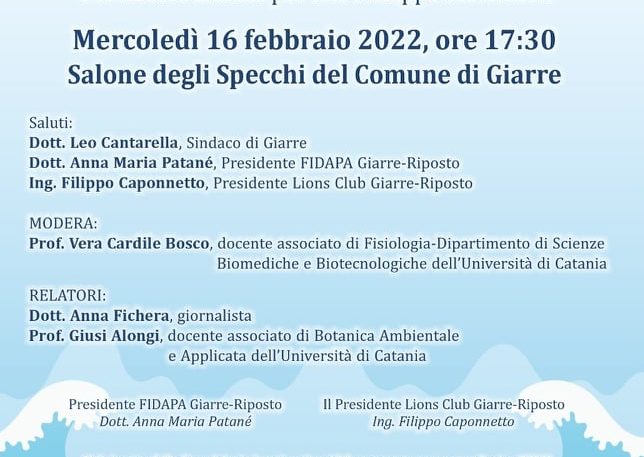 OGGI CONVEGNO SULLE RISORSE MARINE