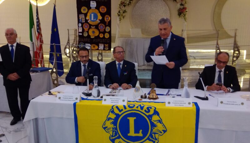 CHARTER NIGHT, DUE NUOVI SOCI E PREMIO LIONS AL PRESIDE TORRISI