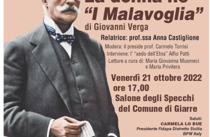 LA DONNA NE “I MALAVOGLIA” IL 21 OTTOBRE CON ANNA CASTIGLIONE