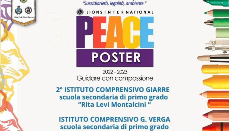 IL “POSTER PER LA PACE” DEL LIONS GIARRE-RIPOSTO